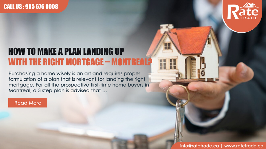 How to make a plan landing up with the right mortgage – Montreal?