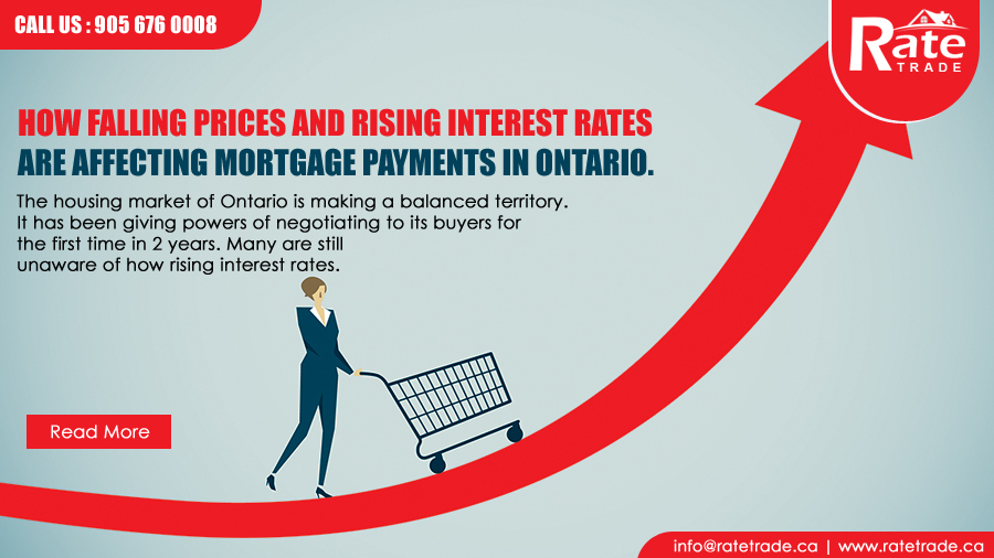 How falling prices and rising interest rates are affecting mortgage payments in Ontario?