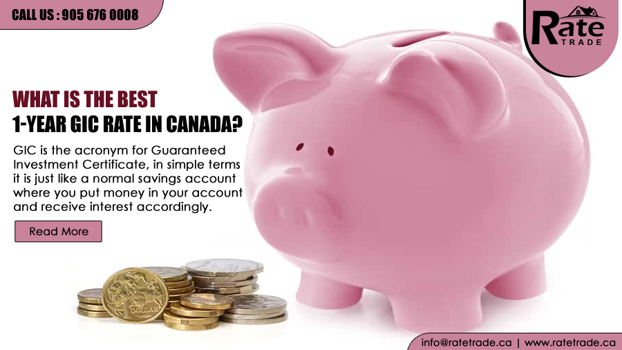What is the best 1-year GIC rate in Canada?